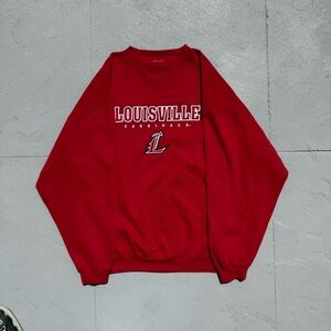 Louisville Cardinals Red Crewneck Sweatshirt